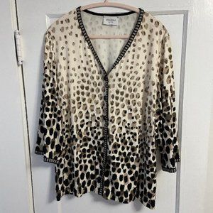 Stizzoli Made in Italy Scoop Neck Shirt / Top, Size 16/18